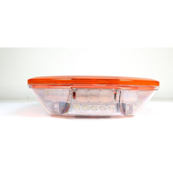 Rampa luminoasa girofar LED cu sirena si difuzor 100W